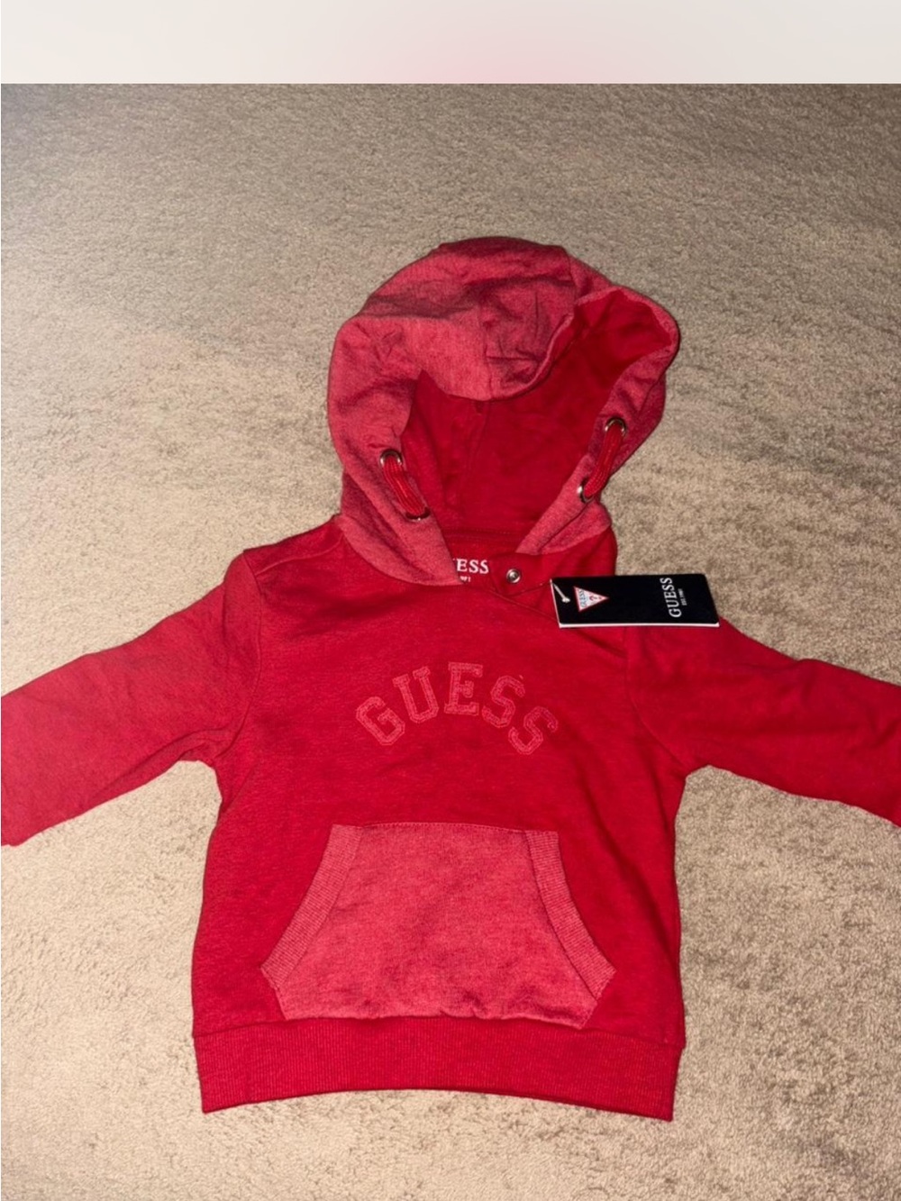 GUESS Kids' Red Hooded Sweatshirt